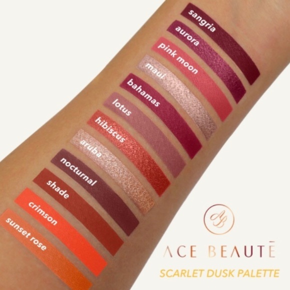 💎3/$45💎 ACE BEAUTĒ SCARLET DUSK PALETTE - Picture 3 of 5